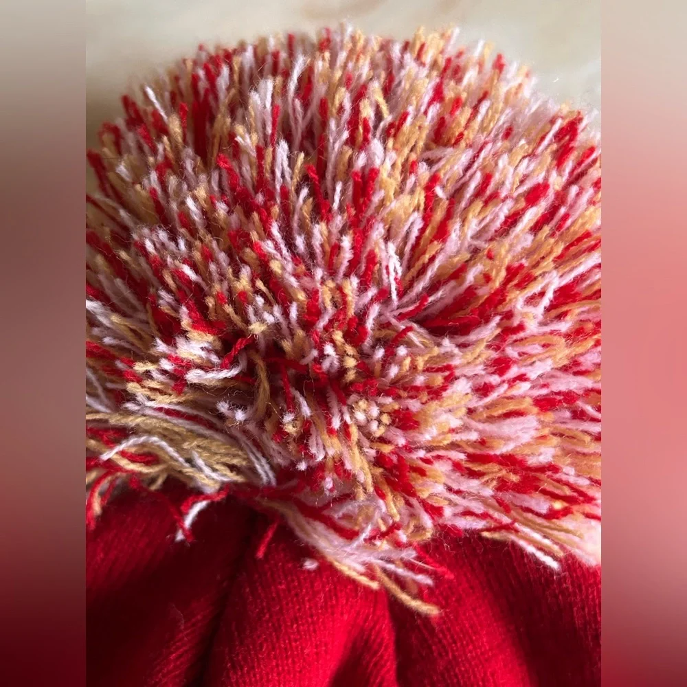 NFL Team Apparel San Francisco 49ers Youth Cuffed Knit Hat With Pom‎